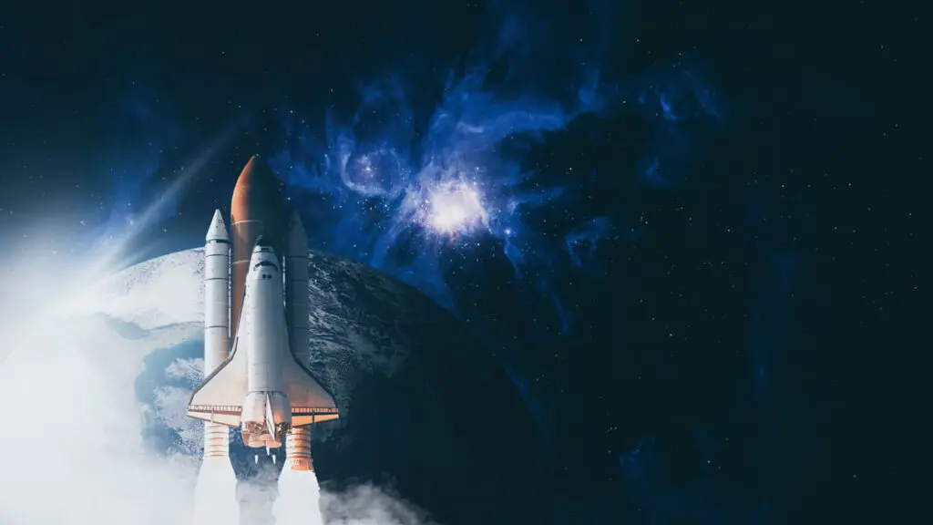 Space shuttle utilizing Moeller's heat-resistant aerospace parts and locking technology